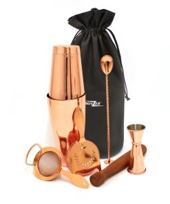 Bonzer 7 Piece Copper Cocktail Kit