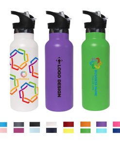 600ml Double Wall Vacuum Bottle with Flip Valve Lid
