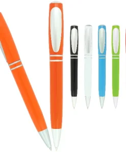 Plastic pen twist action blue ink Vienna