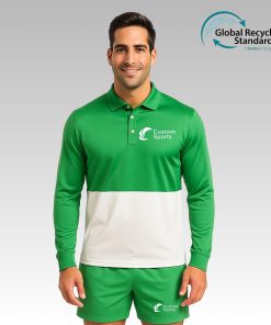 Unisex Adults RPET Milk Silk Sublimated Basic Long Sleeves POLO