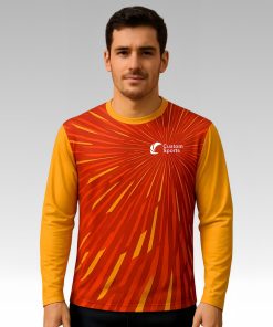 100% Polyester Micro Mesh Sublimated Long Sleeves Shirt