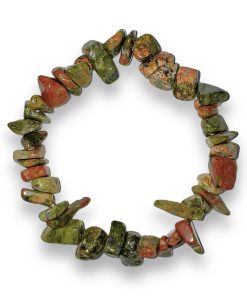 Unakite Chip Bracelet