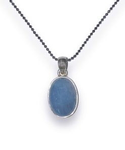 Aquamarine Oval Necklace