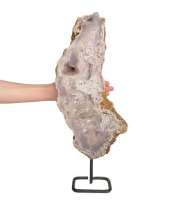 Pink Amethyst on Iron Stand